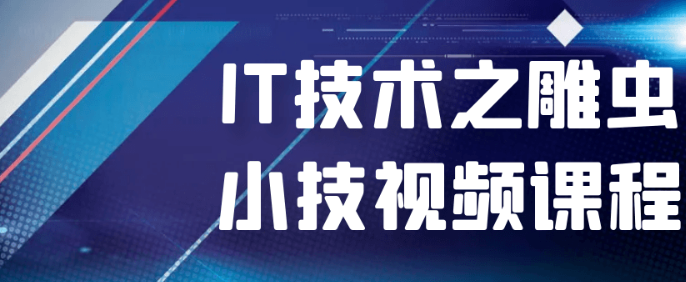 IT技术之雕虫小技视频课程-虚拟资源库