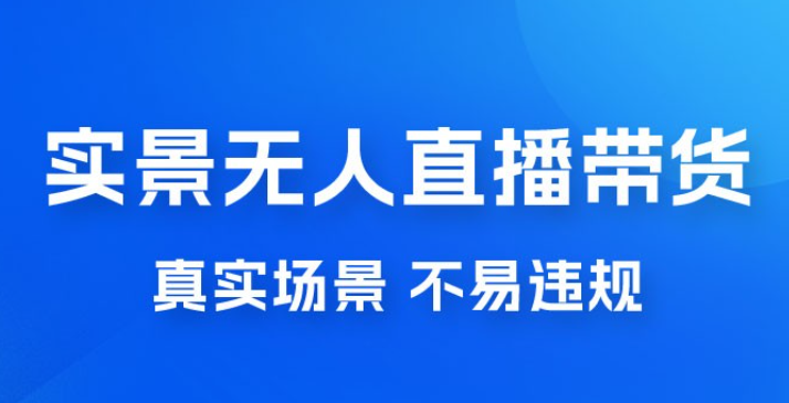 日入 500+ 的实景无人直播带货最新玩法-虚拟资源库