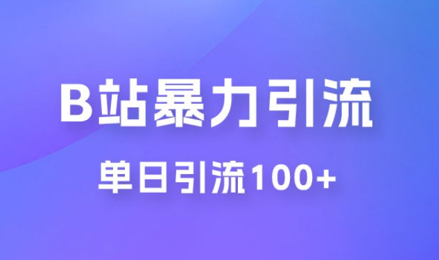 B 站暴力引流新玩法，单日引流 100+-虚拟资源库