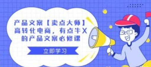 产品文案【卖点 大师】高转化电商，有点牛X的 产品文案必修课-虚拟资源库