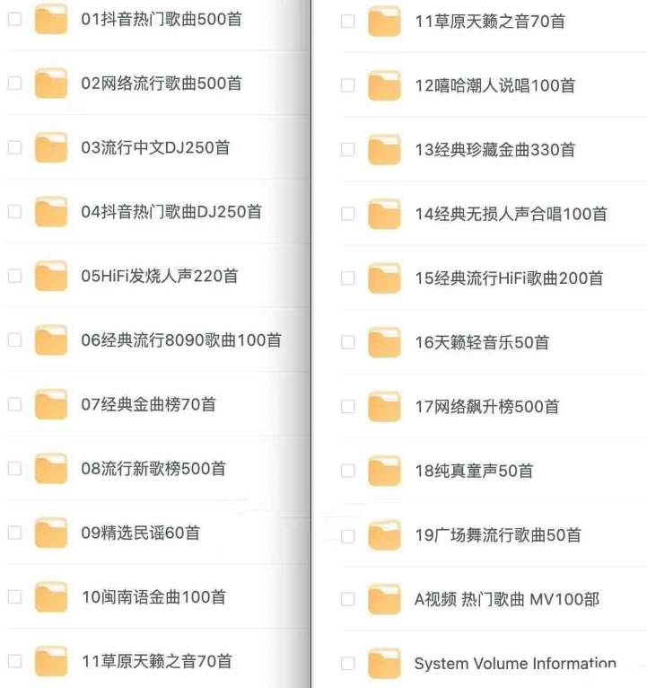 某宝98买的柏林之声2023车载U盘无损高音质Mp3【41GB】-虚拟资源库