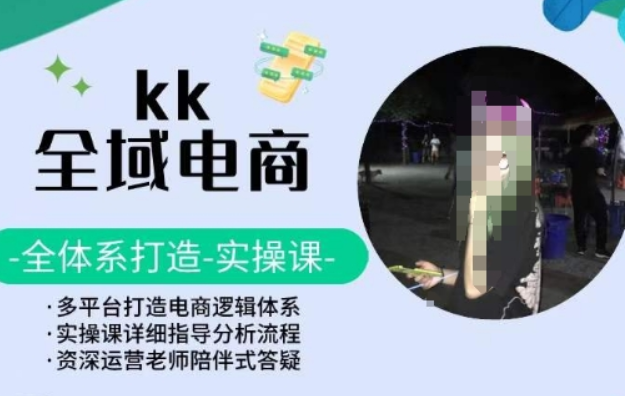 KK全域电商 全体系打造实操课 多平台打造电商逻辑体系-虚拟资源库