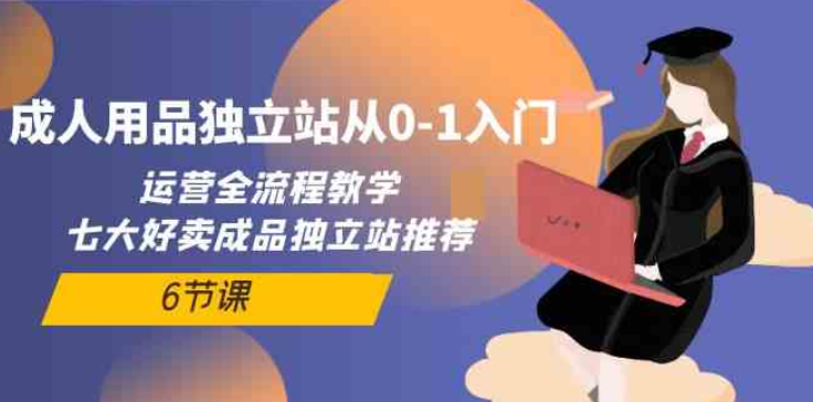 成人用品独立站从0-1入门 运营全流程教学 七大好卖成品独立站推荐（6节课）-虚拟资源库