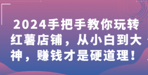 2024手把手教你玩转红薯店铺 从小白到大神 赚钱才是硬道理！-虚拟资源库