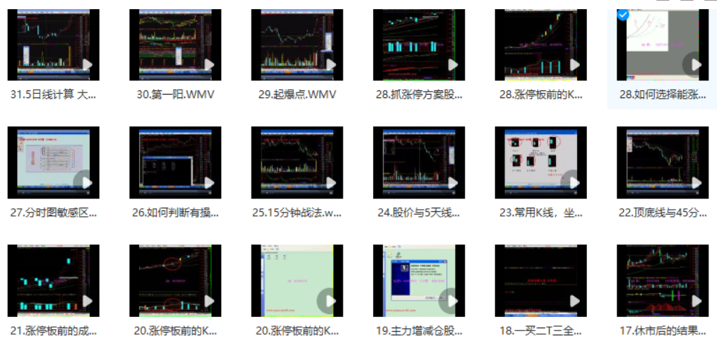 【中金学院】中金学院狙击手 股票实战技巧培训讲座48视频-虚拟资源库