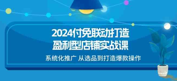 2024付免联动打造盈利型店铺实战课 系统化推广 从选品到打造爆款操作-虚拟资源库