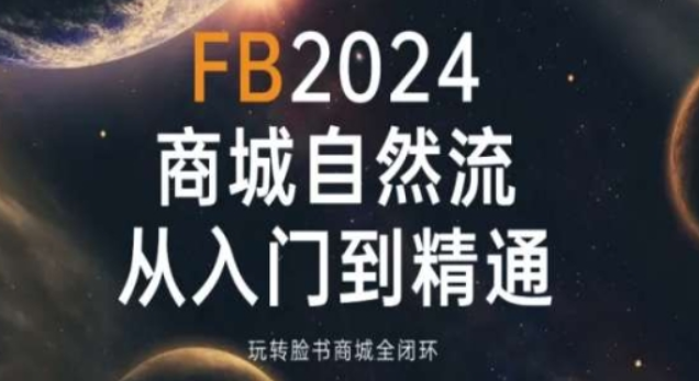 2024Faceboo商城自然流(从入门到精通) 玩转脸书商城全闭环-虚拟资源库