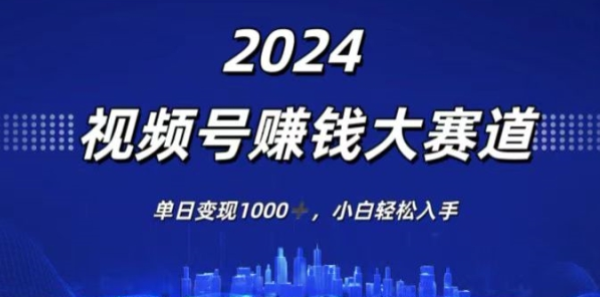 图片[1]-2024年度视频号赚钱大赛道 单日变现1K 小白轻松入手-虚拟资源库